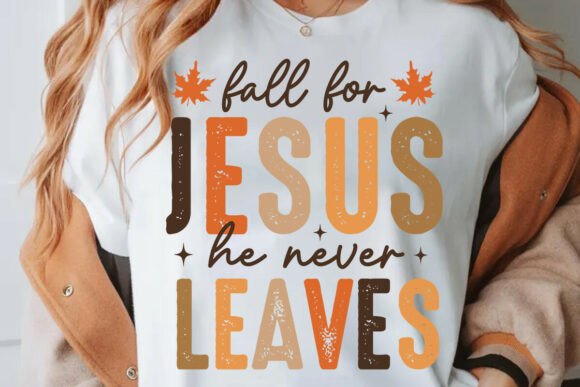 Christian Fall PNG for T-Shirt Designs and Graphics