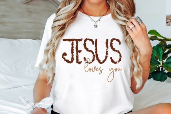 Christian PNG, Jesus Loves You SVG: Perfect for T-Shirt Designs and Graphics