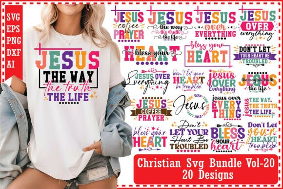 Christian Svg Bundle Vol-20: Perfect for T-Shirt Designs and Graphics