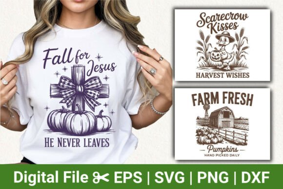 Fall for Jesus Svg, Farm Fresh Pumpkins