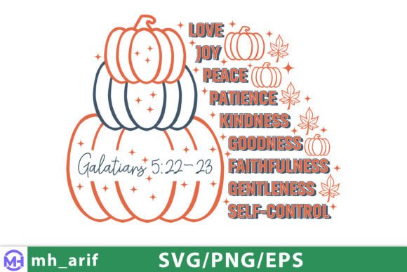 Fruits of the Spirit Christian Quote SVG for T-Shirt Designs