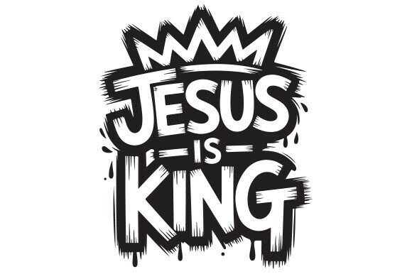 Jesus Christian Svg, Jesus is King: A Versatile Graphic for T-Shirt Designs