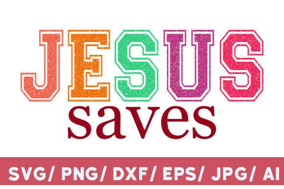 Jesus Saves Graphics: A Versatile T-Shirt Design for Publishers