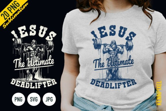 Jesus Weightlifting Fitness Gym Shirt: A Bold T-Shirt Design