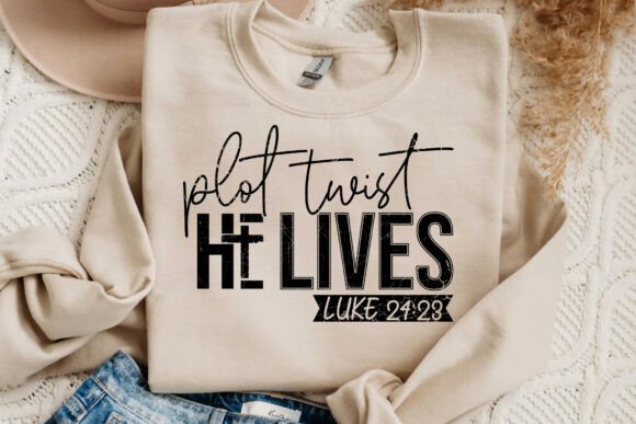Plot Twist He Lives SVG: A Bold T-Shirt Design Graphic