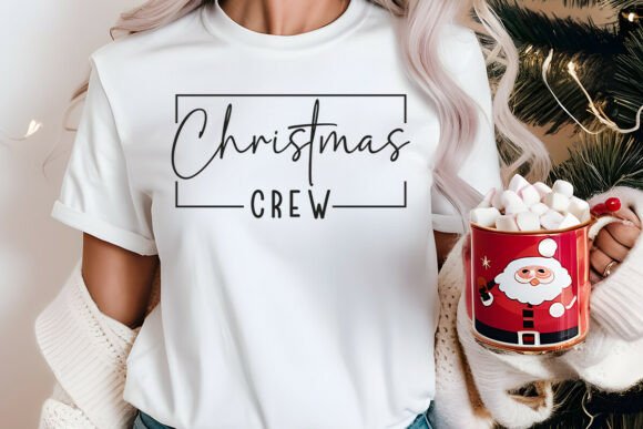 Retro Christian Christmas Crew: A T-Shirt Design Graphics Gem