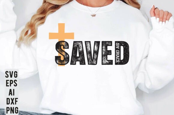 Review: Saved by Grace SVG, Christian Bible PNG for T-Shirt Designs